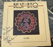 RANDY  BACHMAN- BTO AUTOGRAPHED ÀLBUM COVER     . BIG CLEAN  PERSONALIZED AUTO picture