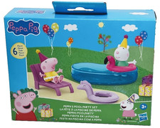Peppa Pig Pool Party Playset – 6-Piece Summer Pool Fun Set picture