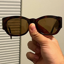 Gianni Versace MOD.413/H COL.900 Vintage Designer Sunglasses Brown Tinted picture