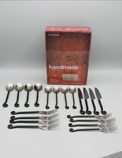 Vintage Gourmet Settings Treble Clef Stainless Flatware 20 Piece FULL BOX picture