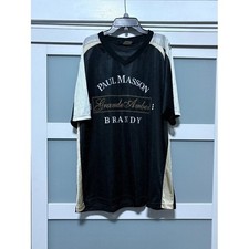 Paul Masson Grand Amber Brandy Jersey Shirt Smooth 1 Dodger Mens XL Black Gold picture