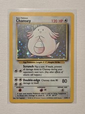 Chansey Base Set Holo Rare Pokémon 3/102 1999 English picture
