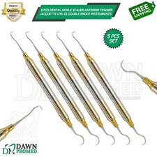 5 Pcs Dental Sickle Scaler Anterior Towner Jacquette Double Ended German Grade picture