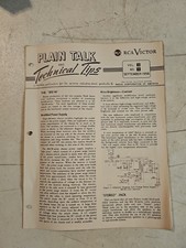 Vintage RCA Victor Plain Talk And Technical Tips.  September 1958 picture