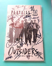 The Outsiders Broadway Musical Limited Vintage Legacy Signed Playbill by OBC picture