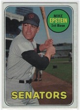 1969 Topps #461a Mike Epstein : last name in yellow picture
