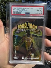 1997-98 Topps - Generations Shaquille O'Neal #G18 Refractor PSA 8 picture