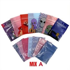 100Pcs Customized Printed Mylar Aluminum Foil Food Storage Resealable Bags picture
