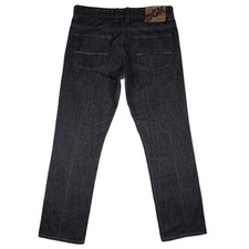 DGK Never Wash Raw Denim Straight Jeans Mens 34x30 Dark Wash Black Skateboarding picture