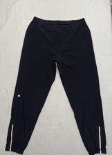 Lululemon Men’s Surge Black Jogger Four Way Stretch Fabric Ankle Zipper Size XL picture