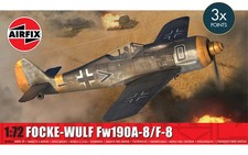 Airfix Focke-Wulf Fw190A-8/F-8 1:72 Scale Plastic Model Airplane Kit A02066A picture