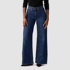 Levi's Women's High-Rise Wide-Leg Full-Length Jeans - Blue Woodstock picture