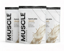 3pack APEX LABS MUSCLE DEFENSE VANILLA FLAVOR - 8.57 OZ - NEW sxqH picture