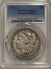 1892 S Morgan Silver Dollar PCGS F Details Tough Date Morgan picture