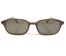 Vintage ROMCO 4 1/2 - 5 1/2 Sunglasses Frames Brown Rectangular 50-19-145 picture