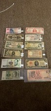 World Paper Money Banknotes Lot - Canada Mexico Brazil Ecuador Indonesia picture