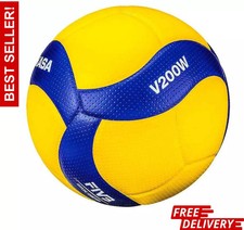 Mikasa V200W 2019 FIVB Indoor outdoor Volleyball size 5 - Blue/Yellow picture
