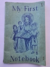 Vintage “My First Notebook” Catholic Children’s Workbook Mid-Century Ephemera picture