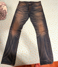 RRL Double RL Yosemite Men’s Slim Fit Denim Jeans Size 32x32 wore once inc book picture
