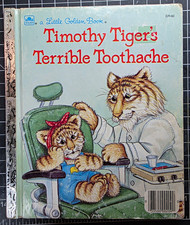 Little Golden Books Timothy Tiger's Terrible Toothache HC Jan Wahl Illus 1988 picture