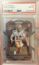 Panini 2022 Prizm Brock Purdy RC Rookies Base #353 49ers PSA 9 picture