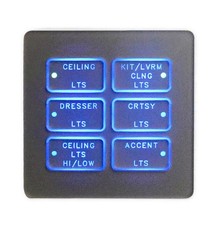 V-BUS 2LED 6 BTN BEDRM SW PNL Newmar RV SPDBLC-6A-30 12V DC 5A New (Other) picture