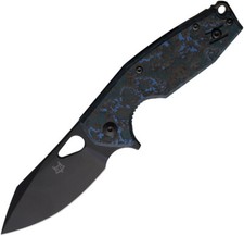 Fox Yaru Linerlock Blue Fat Carbon Fiber Folding CPM-S90V Pocket Knife 527LIAS picture
