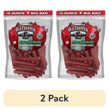 Old Trapper Jalapeno Smoked Beef Stick 15oz Resealable Bag each- 2 Pack picture