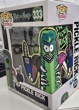 Custom Pickle Rick Funko Pop #333 - Unique Artwork by Me picture