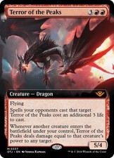 Terror of the Peaks (Extended Art) Foil Outlaws of Thunder Playtest Card picture