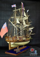 1/30 Royal Caroline Wooden Ship Model Full Rigging Boxwood Carving DIY Kit Set picture