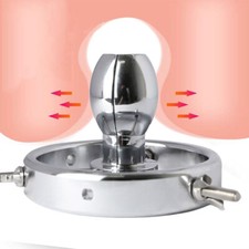 Adjustable Huge Metal Hollow Open Plug Speculum E-stim Spreader Dilator Device picture