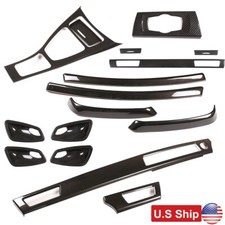 ABS Carbon Fiber Interior Center Console Panel Trim Sets For BMW 3 E90 2005-12 picture