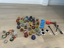 HUGE Beyblade Lot Rare With Many Pieces And Launchers 30+ See Pic Added Stadiums picture