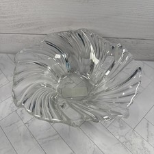 MWT- Mikasa Crystal Belle Epoque Swirl Wave Design 7” Bowl  (2) Available picture