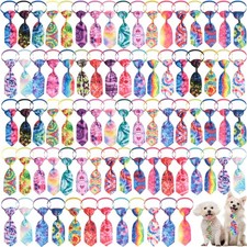 Wesiti 80 Pcs Dog Cat Bowtie for Small Medium Puppy Pet Photography Grooming picture