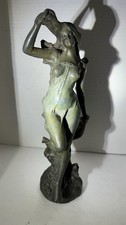 Art Nouveau Bronze Lady Paris France picture