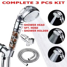 High Pressure Shower Head 3 Settings Handheld Shower Spray With 5 FT Hose Holder picture
