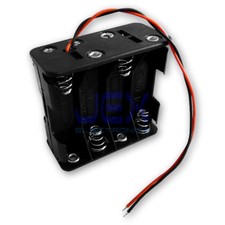 Eight/8X AA DIY Battery Holder Case Box Base 12V Volt With Bare Wire Ends picture