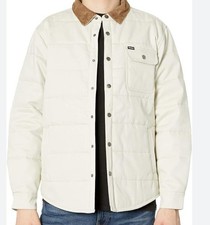 NWT-BRIXTON CASS (Ivory) Snap Button Men's L Jacket  picture