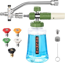 Foam Cannon with Dual Tip Attachment, Adjustable Pressure Washer Foam Blaster picture