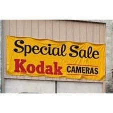Vintage Kodak Cameras Special Sale Vinyl Banner Sign 4x6.5ft Hollywood Banners picture