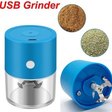 Electric Portable Auto Herb Grinding Crusher Machine / Rechargeable/USB-Blue picture