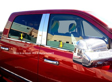 fit:2004-2008 Dodge Ram Quad Cab Window Sill Trim Stainless Steel  4PC picture