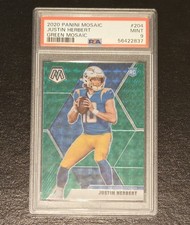 2020 Panini Mosaic - Rookies Mosaic Green Prizm #204 Justin Herbert (RC) picture