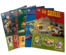 Whitman Tiny Press-Out Set of 5 Vintage 70s: Safari, Circus, Frontier, Shopping picture