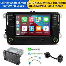 NONAME RCD360PRO 187B Green Light CarPlay Android Auto Radio For VW Skoda picture