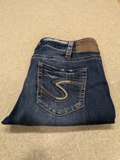Silver Jeans Co. Women's 30x33 Suki Slim Boot Indigo Curvy Mid Rise  picture
