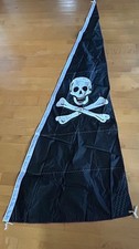 Skull & Crossbones  Jolly Rodger Jib Sail   - Pirate Banner -  fits Sea Skimmer picture