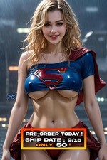 DIAMOND KEY PINUP #7 SUPERGIRL WET SUIT - TITANMAX COMICS - COA - PREORDER 9/15 picture